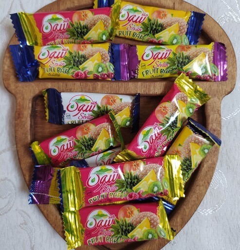 ترشی سون لواشک مخلوط پوره سیب و خرما 40گرمی